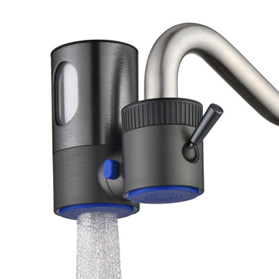 sumerain Filtre à eau réducteur de plomb pour robinet d'évier, système de filtration d'eau à montage vertical, réduit 99% de chlore et métaux lourds - installation sans outils