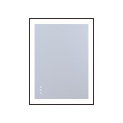 Miroir de salle de bain LED Sumerain pour mur, 24 x 32 pouces, miroir de maquillage anti-buée éclairé avec éclairage avant et arrière, variation d'intensité sans palier, 3 températures de couleur, mémoire, verre trempé