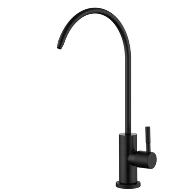 Robinet filtreur d'eau noir mat SUMERAIN pour systèmes d'osmose inverse, acier inoxydable 304 100 % sans plomb, robinet d'eau potable pour évier de cuisine