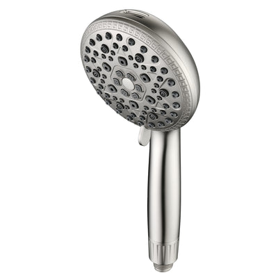 Pomme de douche SUMERAIN avec filtres pour eau dure - 9 modes de pulvérisation, filtre de douche à vitamine C et KDF, technologie antitartre sans sel, filtre de douche haute pression en nickel brossé