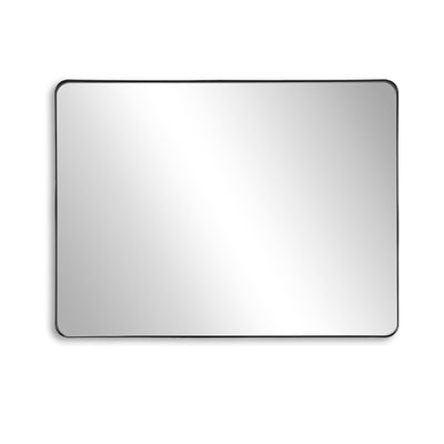 Miroir de salle de bain rectangulaire SUMERAIN, miroir de meuble encadré en aluminium 40x30 pouces avec verre trempé pour grands murs de salle de bain, montage horizontal ou vertical