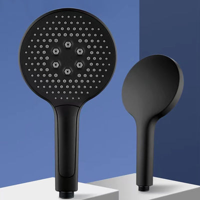 Sumerain Pommeau de Douche à Main Noir Grande Douche à Main Haute Pression, économie d'eau avec 3 Types de Jets (135 mm)