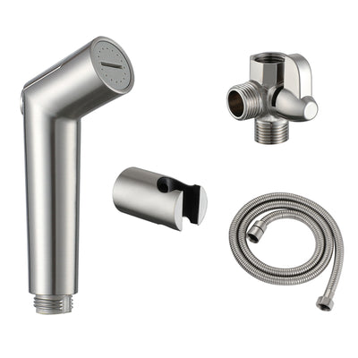 Accessoire de douche pour chien SUMERAIN, pulvérisateur de douche pour chiens et chats, bras de douche en laiton massif avec diverteur et pulvérisateur à débit réglable, tuyau extra-long de 8 pieds, finition nickel brossé