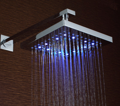 Bras de douche Sumerain S3073CL et pomme de douche LED
