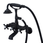 Clawfoot Tub Faucet Bronze,Wall Mount Tub Filler in Oil Rubbed Bronze Finish
