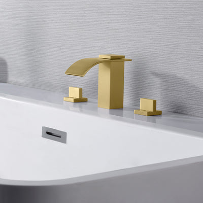 Robinet de baignoire romaine à deux poignées à haut débit avec valve Sumerain