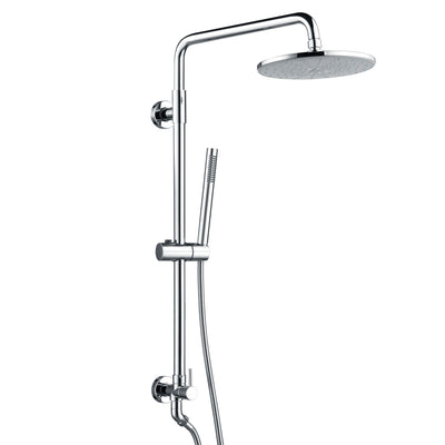 Sumerain Système de pomme de douche à effet de pluie avec pomme de douche de 22,9 cm, 2,5 GPM, finition chromée