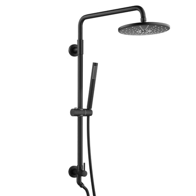 Système de douche à main Sumerain noir pour rénovation de douche avec pomme de douche à pluie de 9 pouces 2,5 GPM